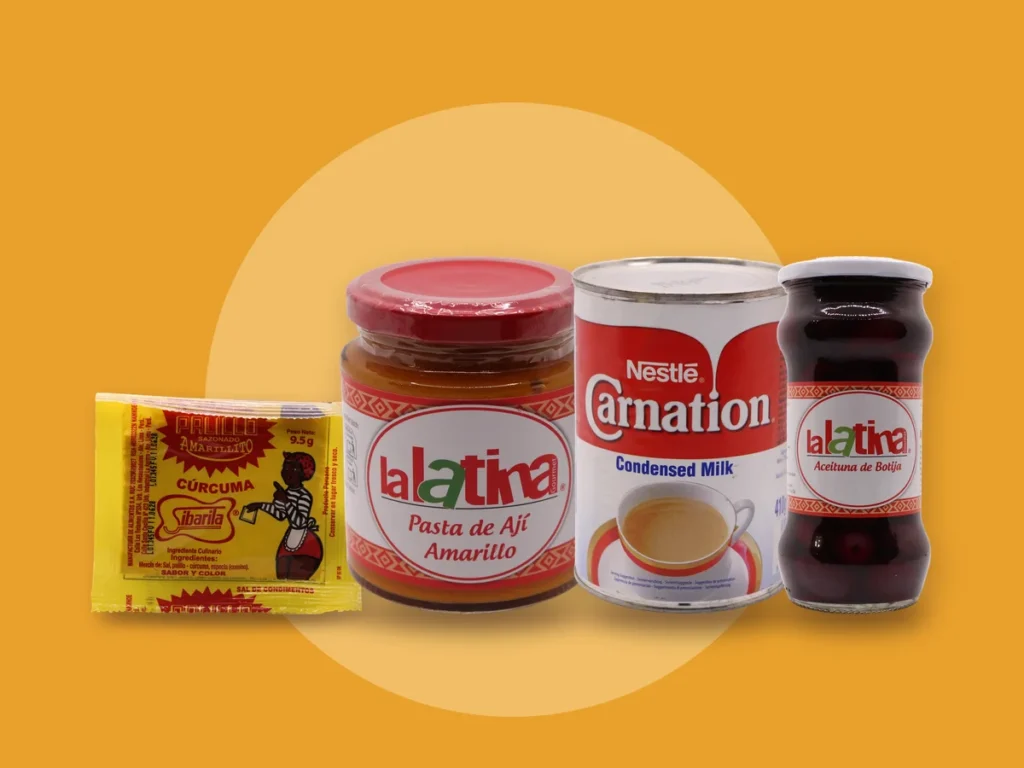 Productos de Dale Sabor para preparar Ají de gallina