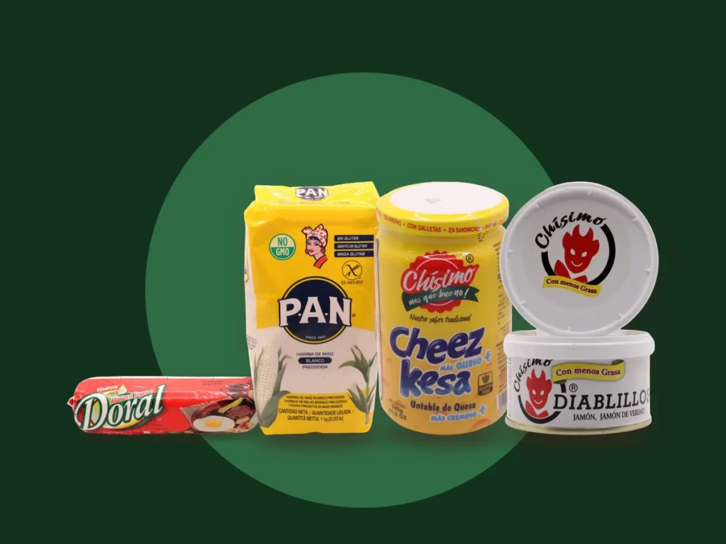Productos de Dale Sabor para preparar Arepas rellenas