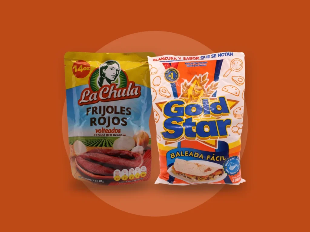 Productos de Dale Sabor para preparar Baleadas